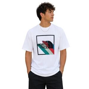 The North Face Shadow Box T-Shirt White XXL NWT Graphic Logo Tee